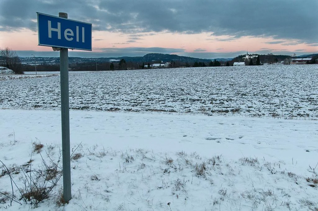 Hell Norway Village Sign