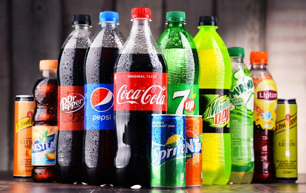 Fizzy drinks bottles